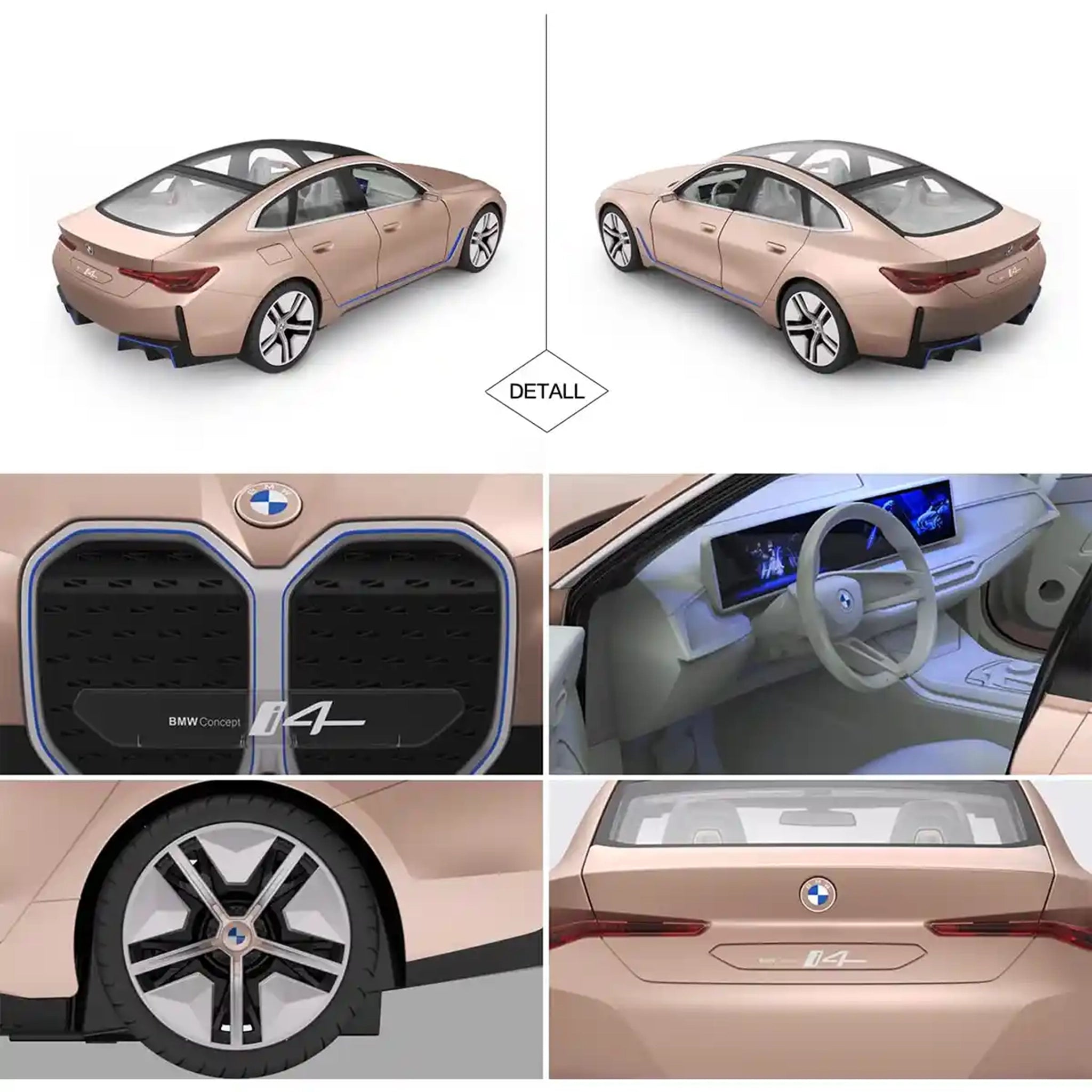 RASTAR 1:14 BMW i4 Concept - Golden