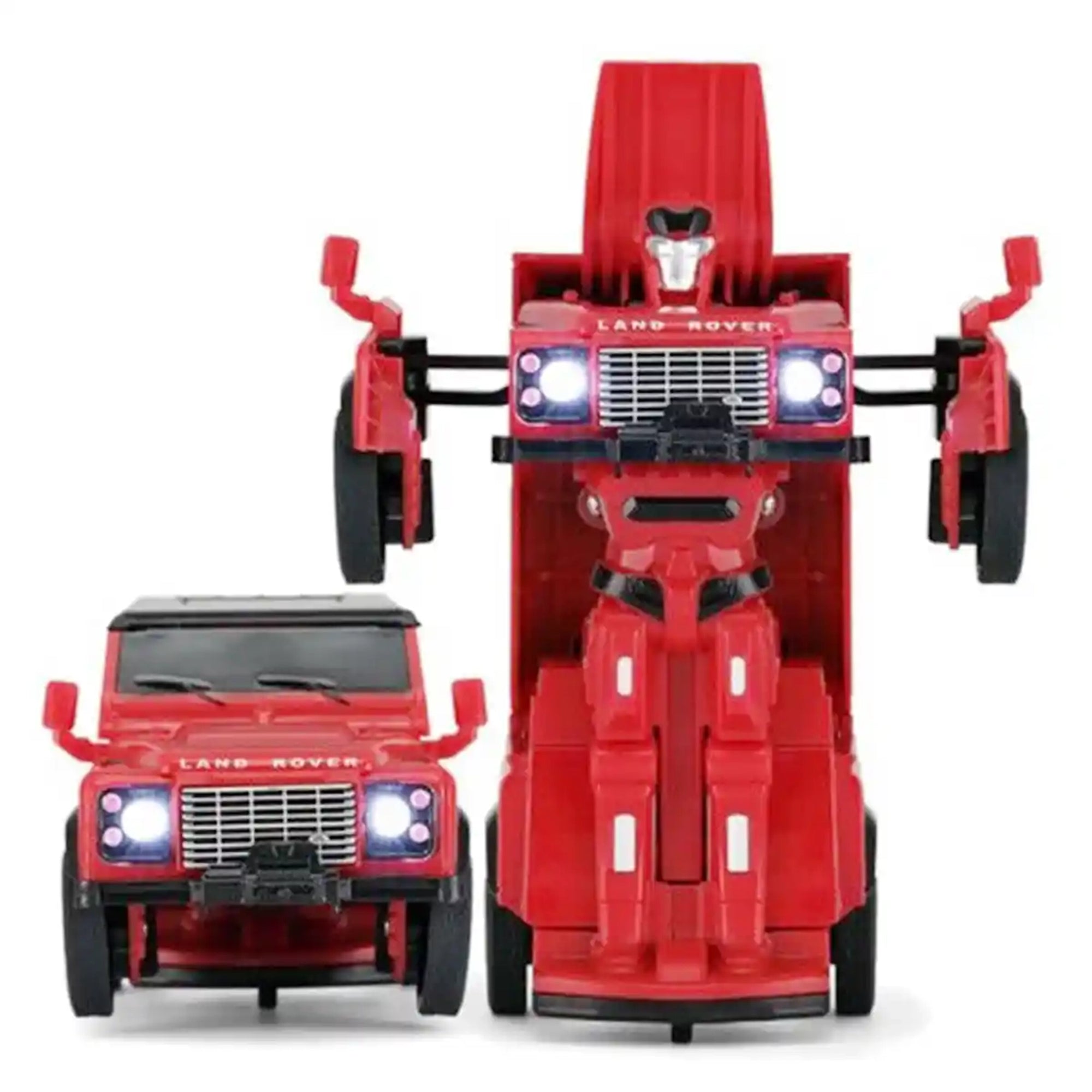 RASTAR Die cast 1/32 Land Rover Defender Transformable car - Black/Red/Green/Yellow