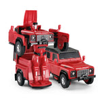 RASTAR Die cast 1/32 Land Rover Defender Transformable car - Black/Red/Green/Yellow