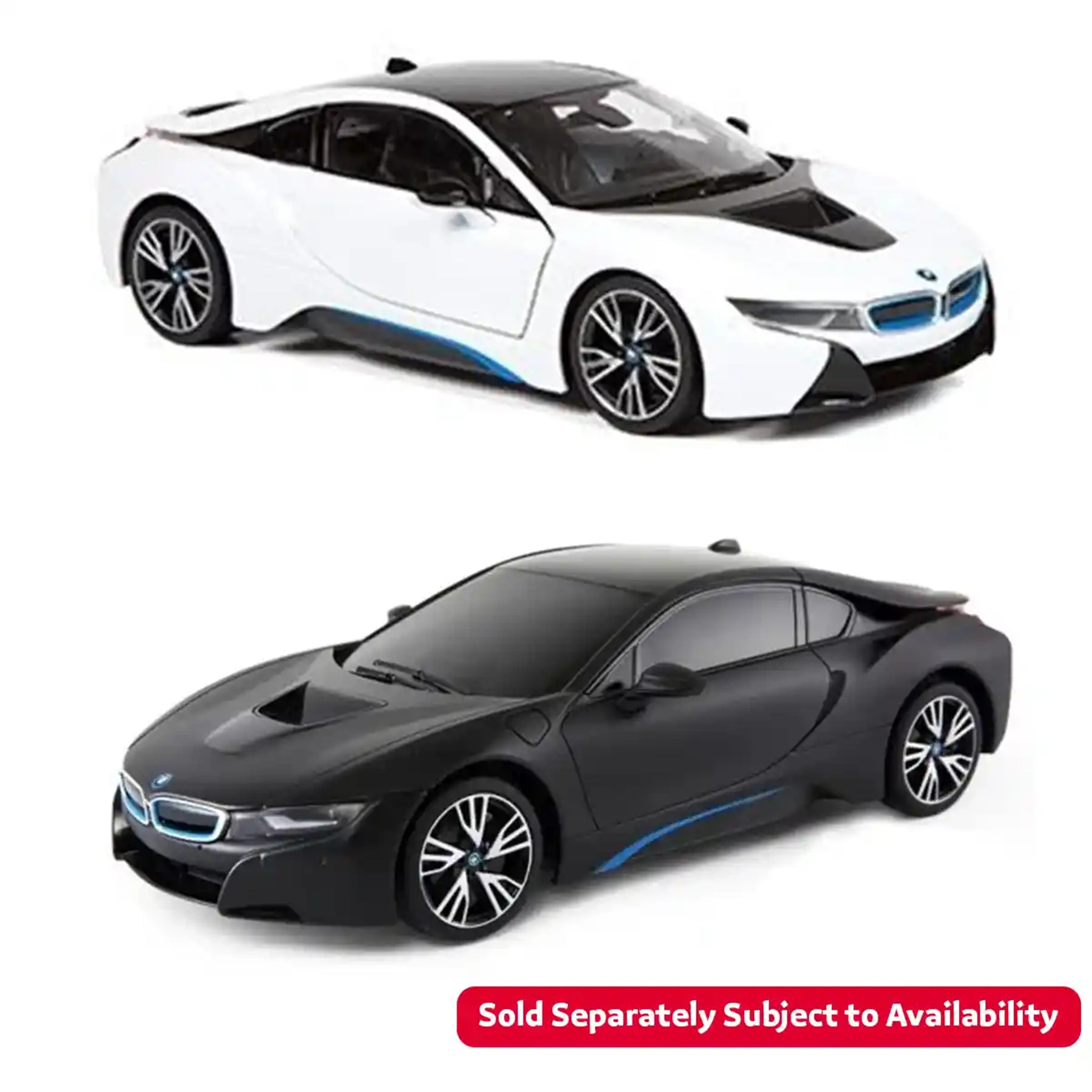 RASTAR R/C 1:18 BMW i8 - MattBlack/White