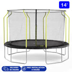 PLUM® 14FT WAVE SPRINGSAFE® TRAMPOLINE & ENCLOSURE (3 BOXES)