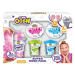 OOSHMIX Combo 1PK S3 Crackle Foam/ 2PK Small Tub Slime 70g And  2PK Putty S4 Window BoxBulk4pcs