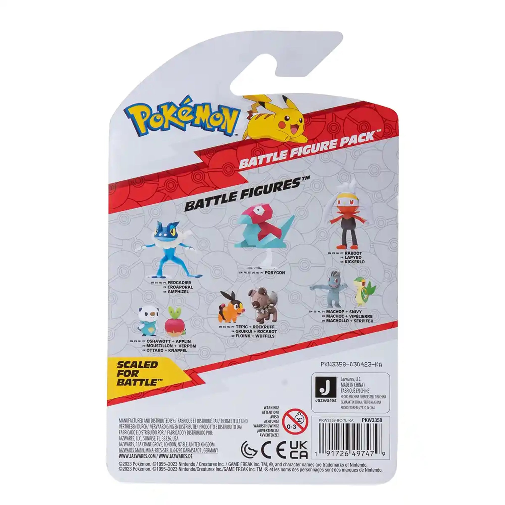 POKEMON BATTLE FIG PIKA+SPRI 2PK