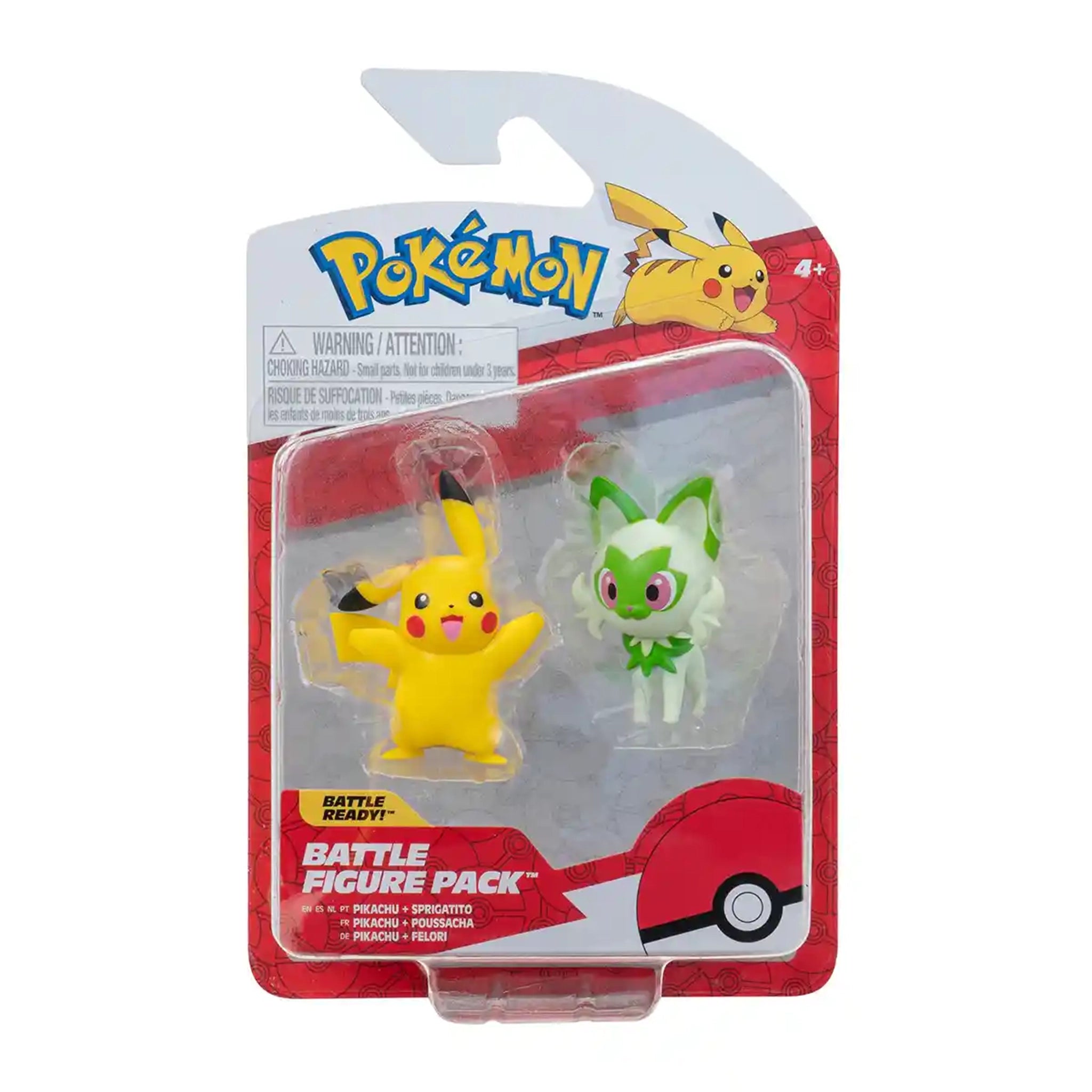 POKEMON BATTLE FIG PIKA+SPRI 2PK