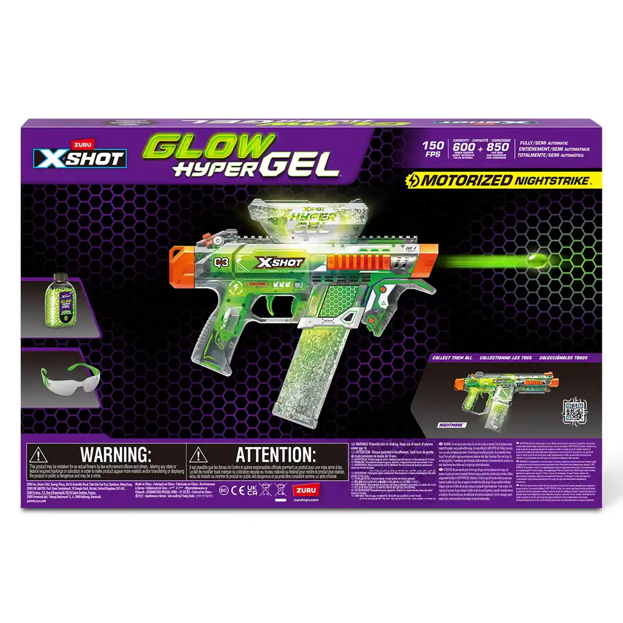 X-Shot Hyper Gel Glow In The Dark (Medium)