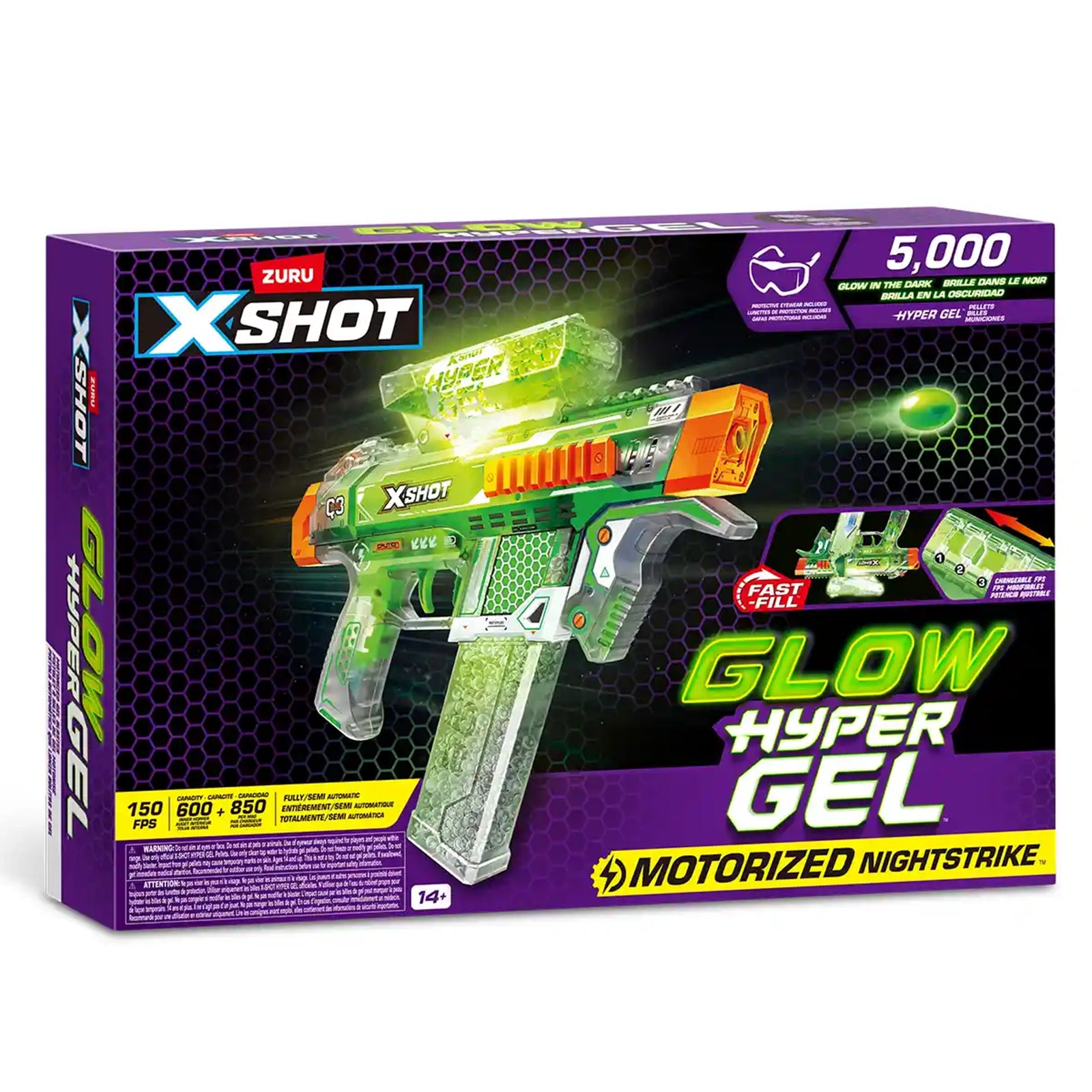 X-Shot Hyper Gel Glow In The Dark (Medium)