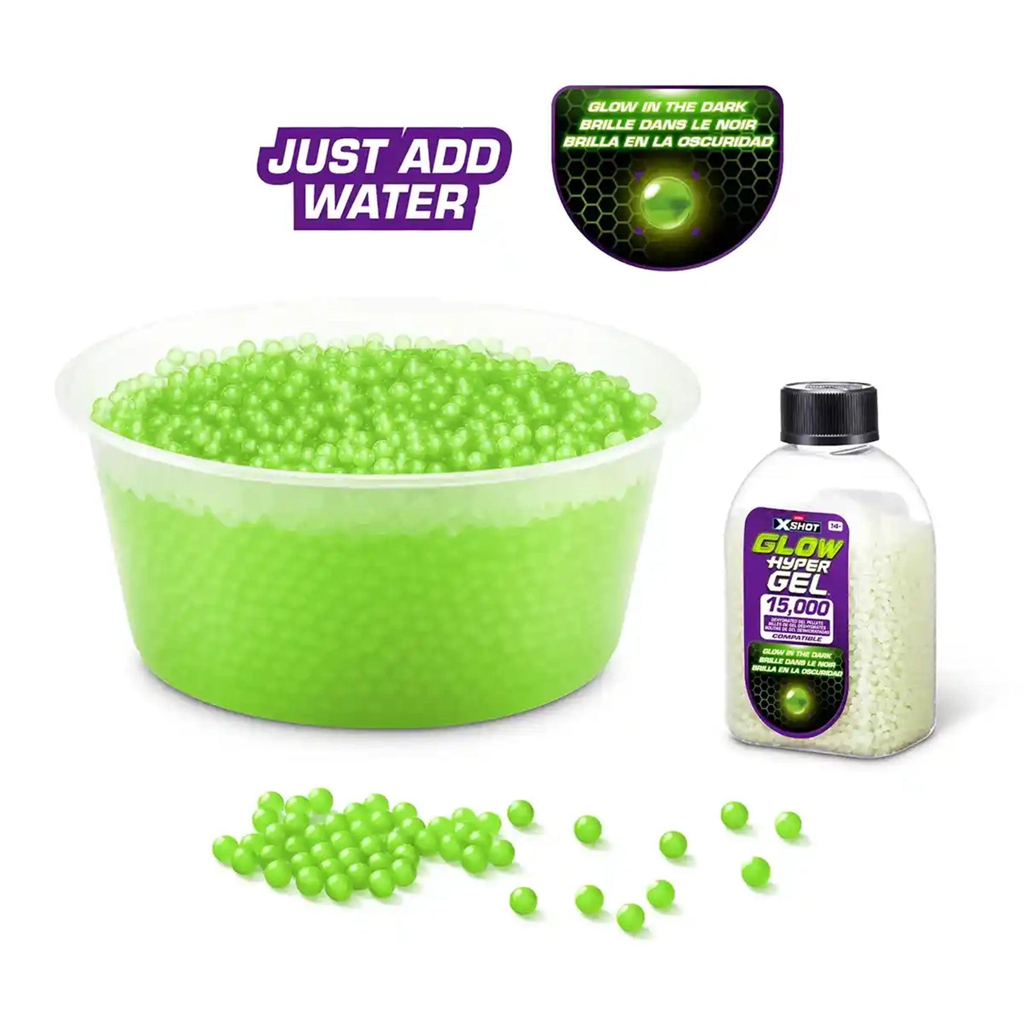 X-Shot Hyper Gel Glow In The Dark Gellet Refill (15,000pcs)