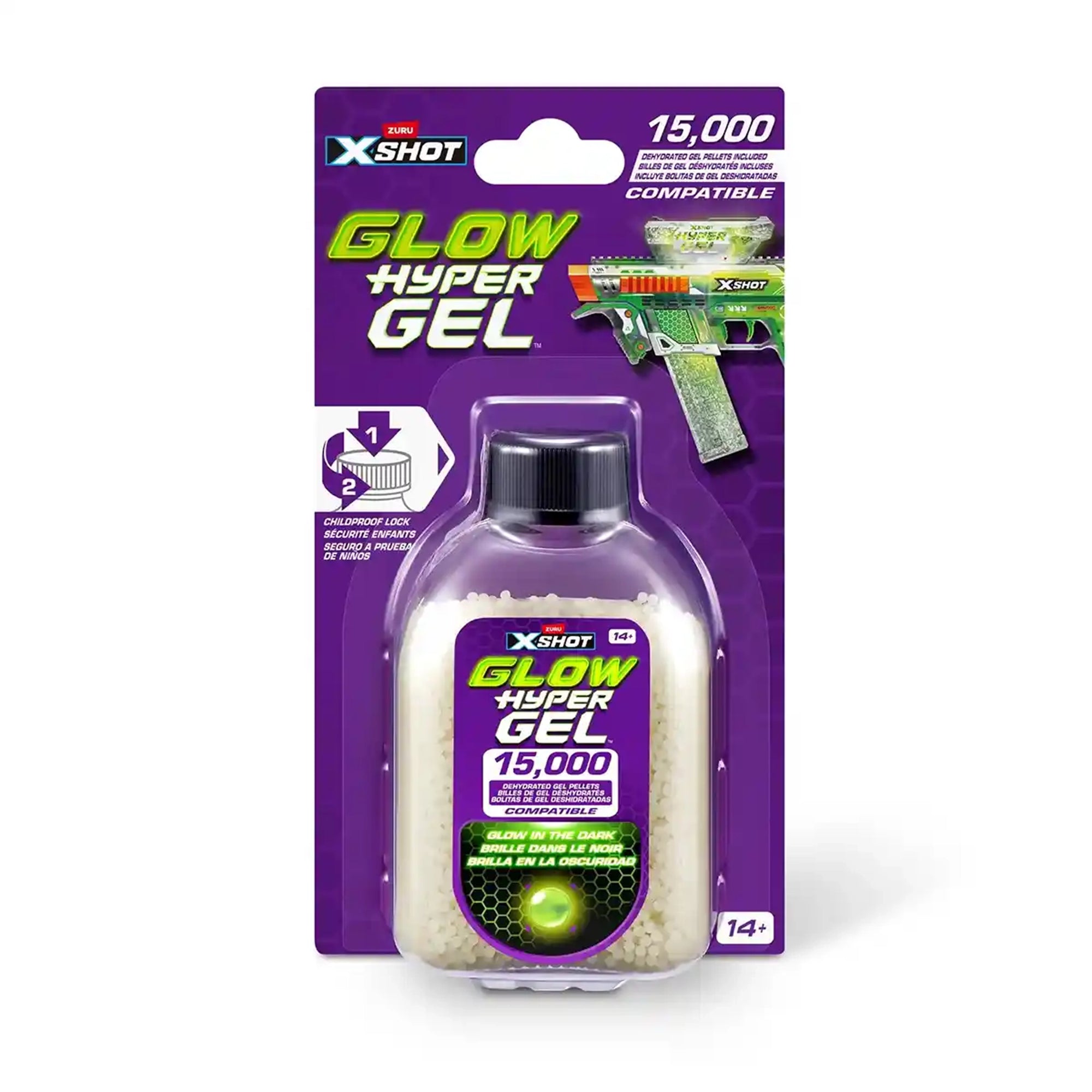 X-Shot Hyper Gel Glow In The Dark Gellet Refill (15,000pcs)