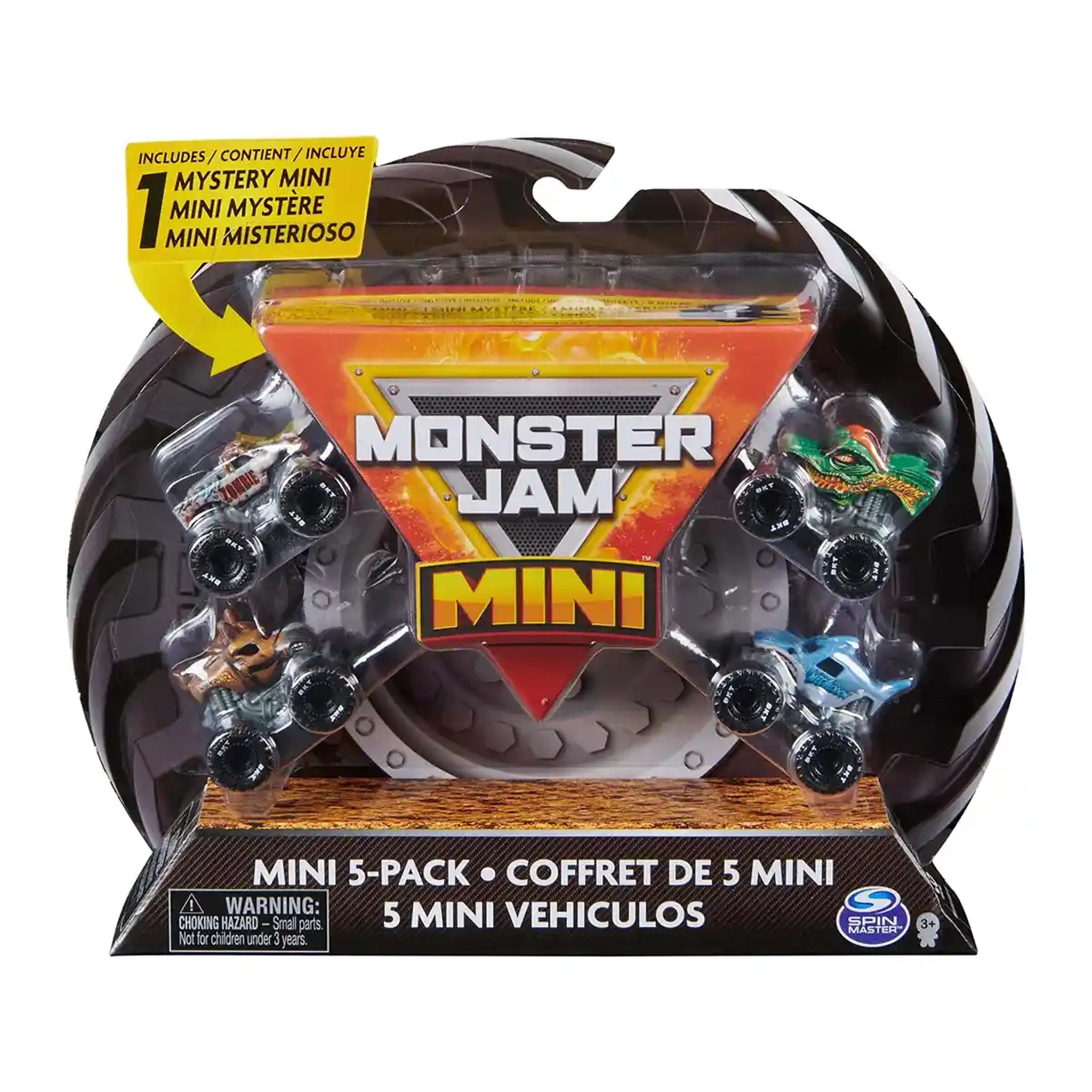 Monster Jam Mini Scale Vehicles 5-PK