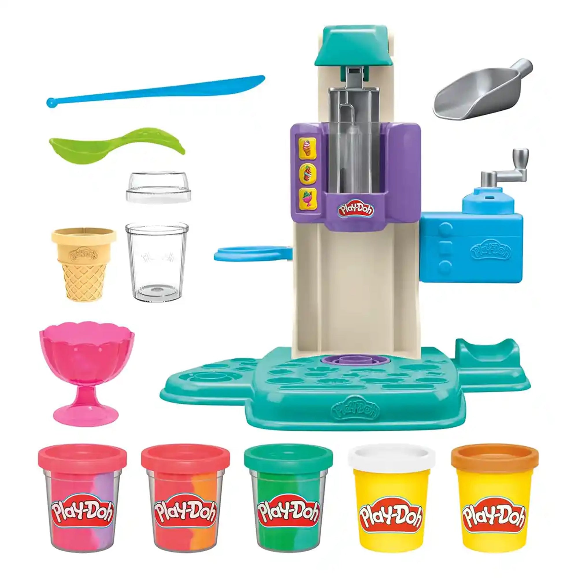 PD RAINBOW SWIRL ICE CREAM PLAYSET