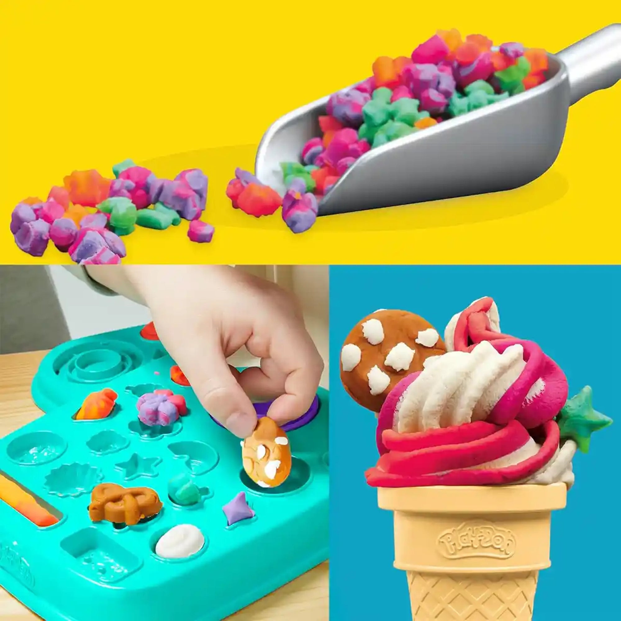 PD RAINBOW SWIRL ICE CREAM PLAYSET