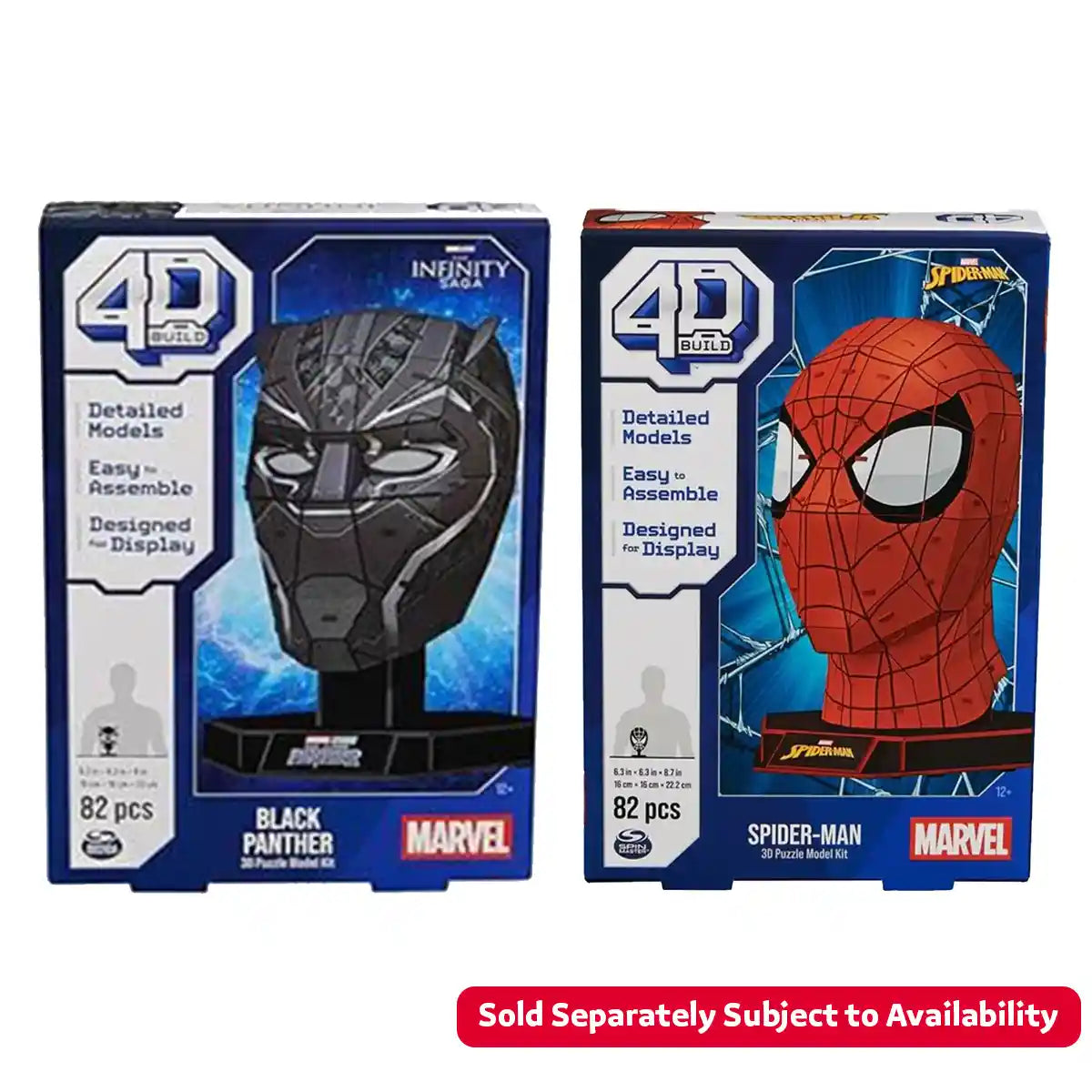 Puzzle 4D Marvel Mask Asst.