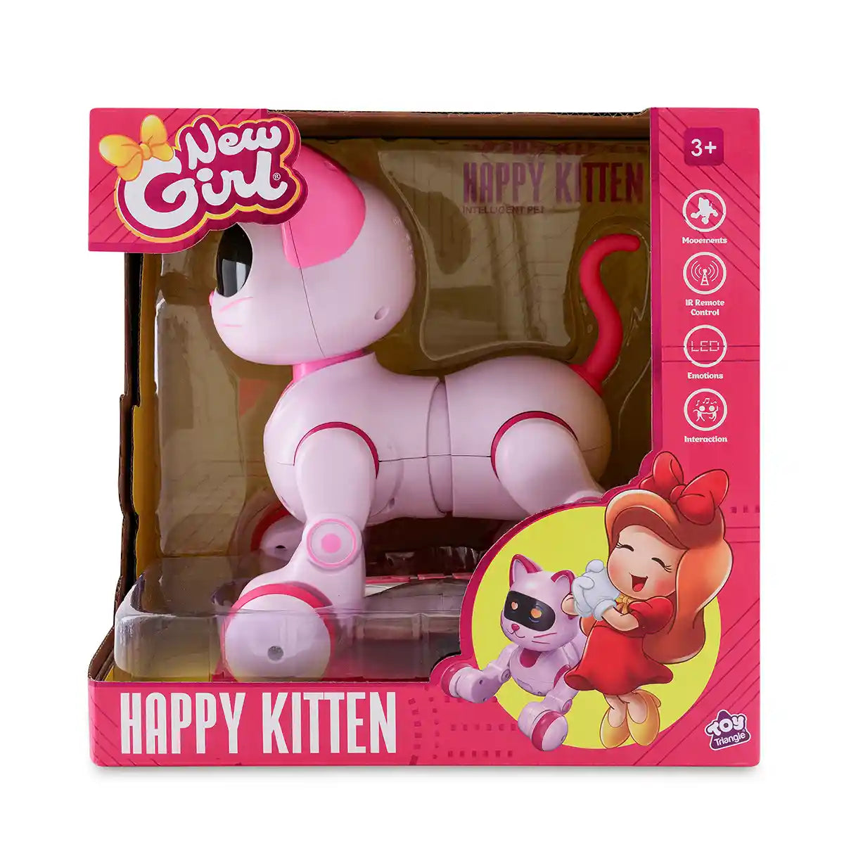New Girl Happy Kitten