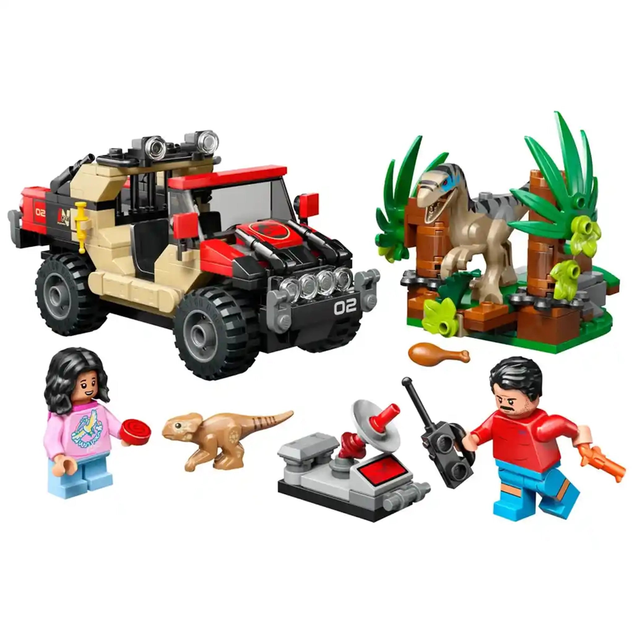 LEGO-Jurassic World76972 Raptor Off-Road Escape