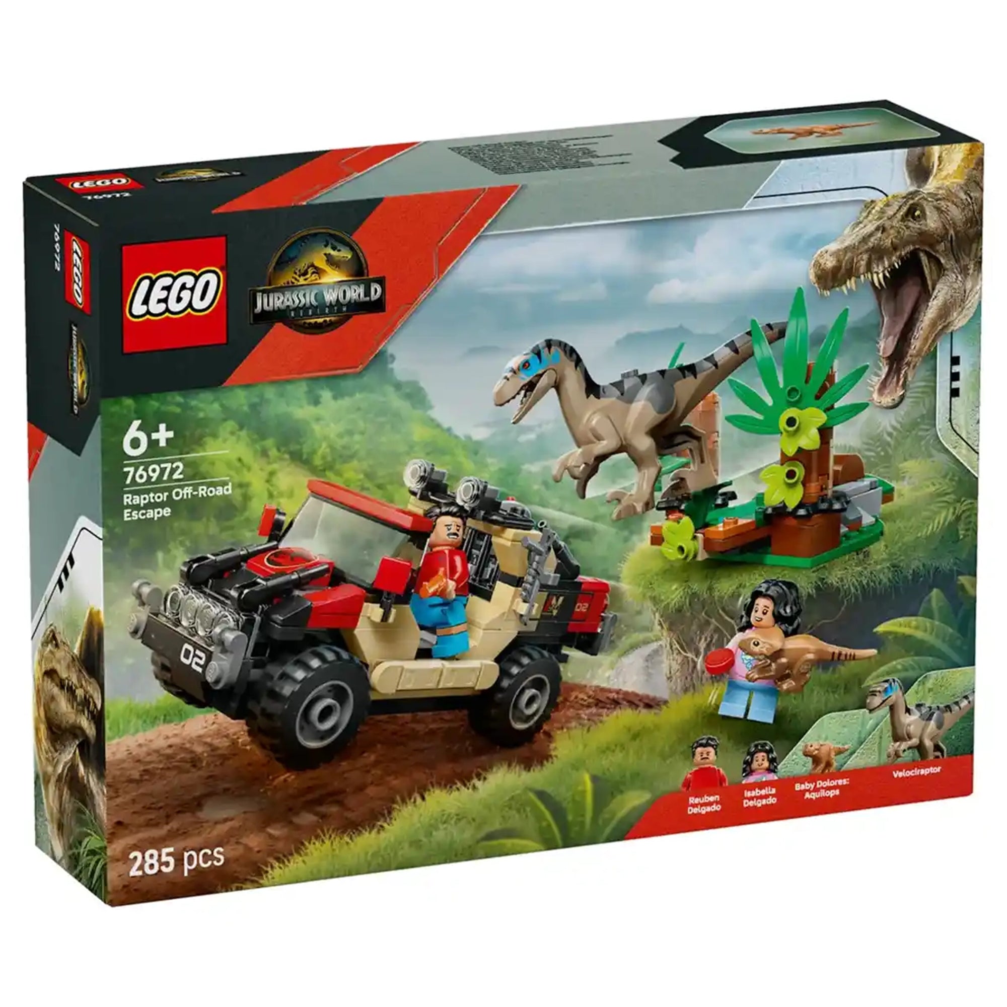 LEGO-Jurassic World76972 Raptor Off-Road Escape