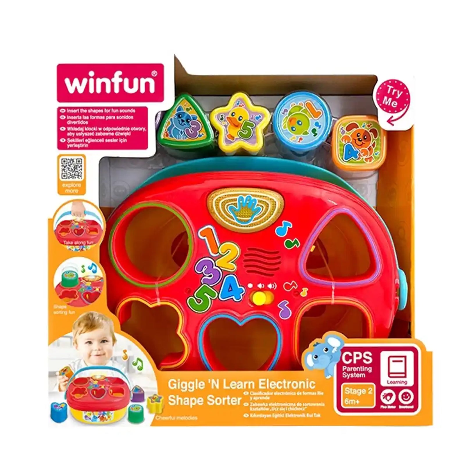 WINFUN GIGGLE 'N LEARN ELECTRONIC SHAPE SORTER