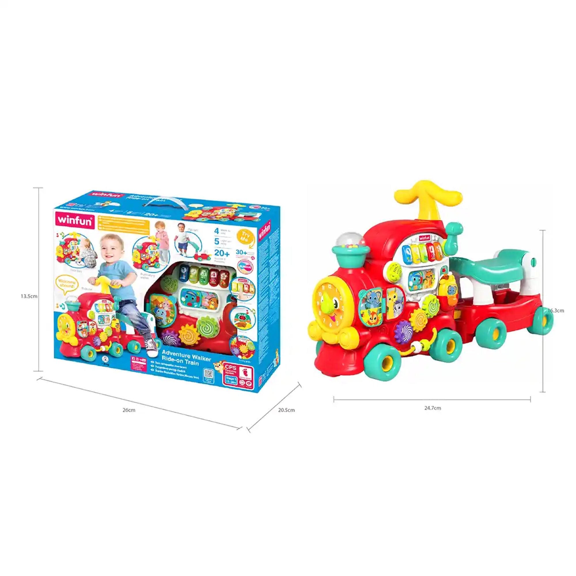 WINFUN ADVENTURE WALKER RIDE-ON TRAIN