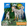 2 pcs zebra in open touch box