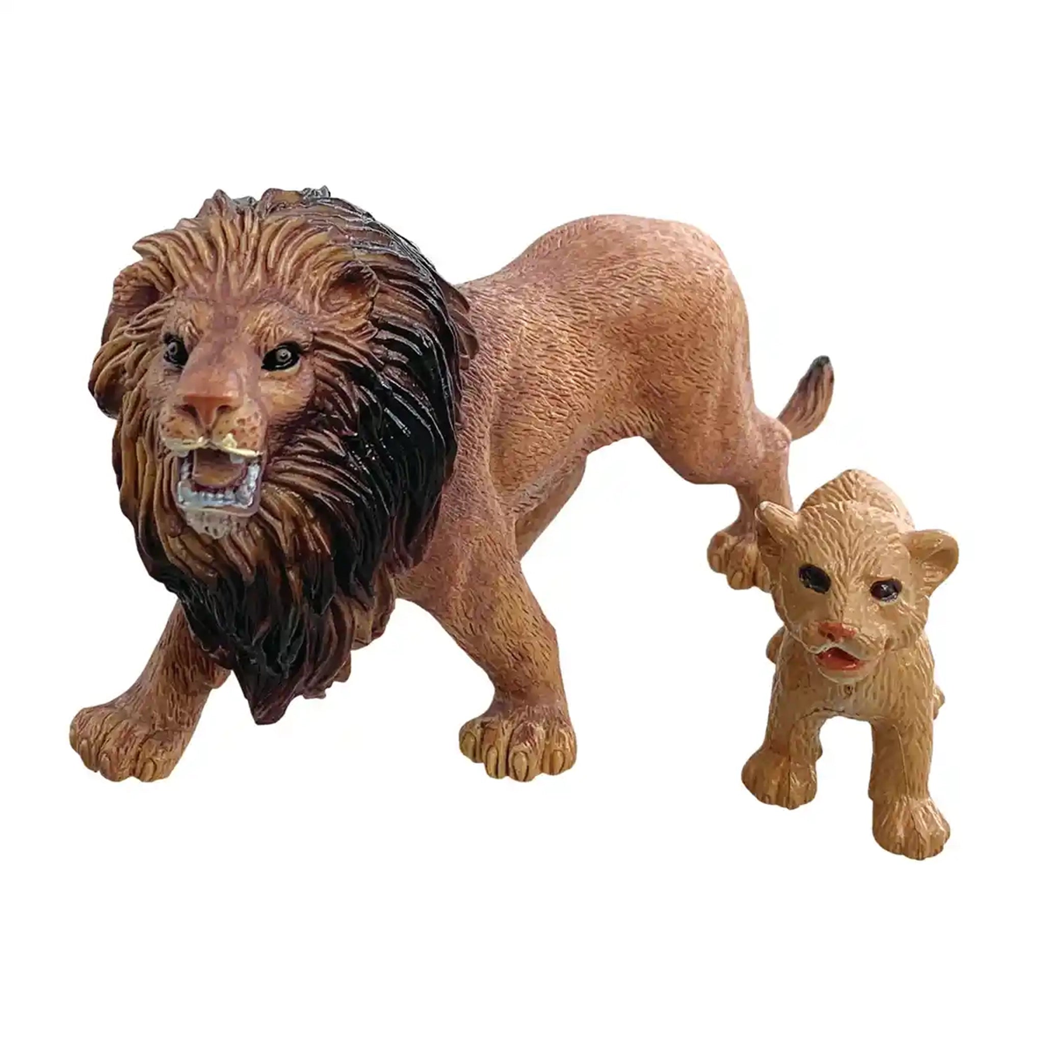 2 pcs lion in open touch box