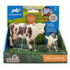 2 pcs cow in open touch box