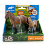 2 pcs horses in open touch box