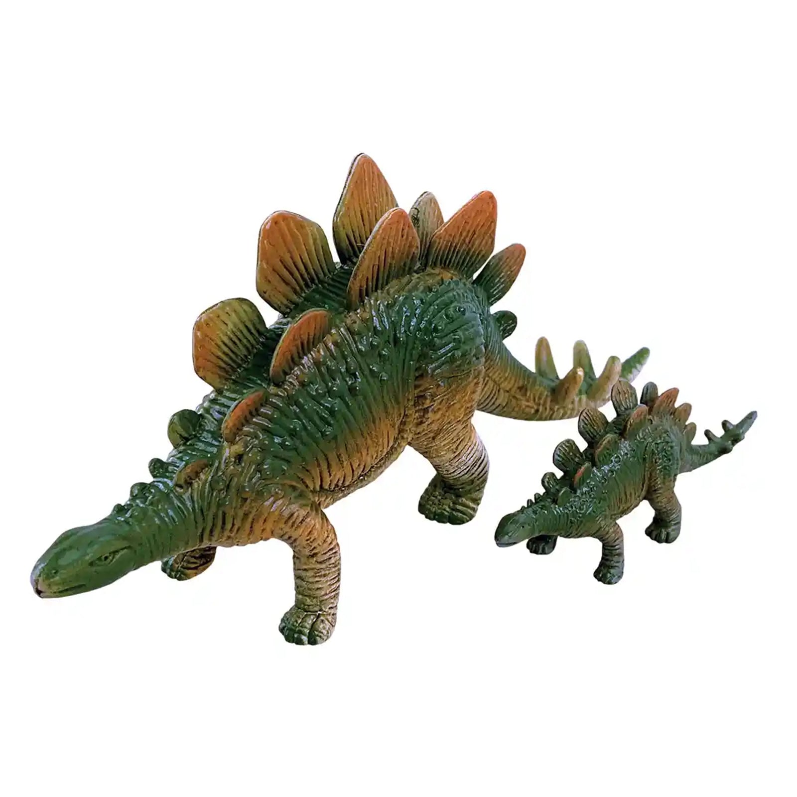2 pcs Stegosaurus in open touch box