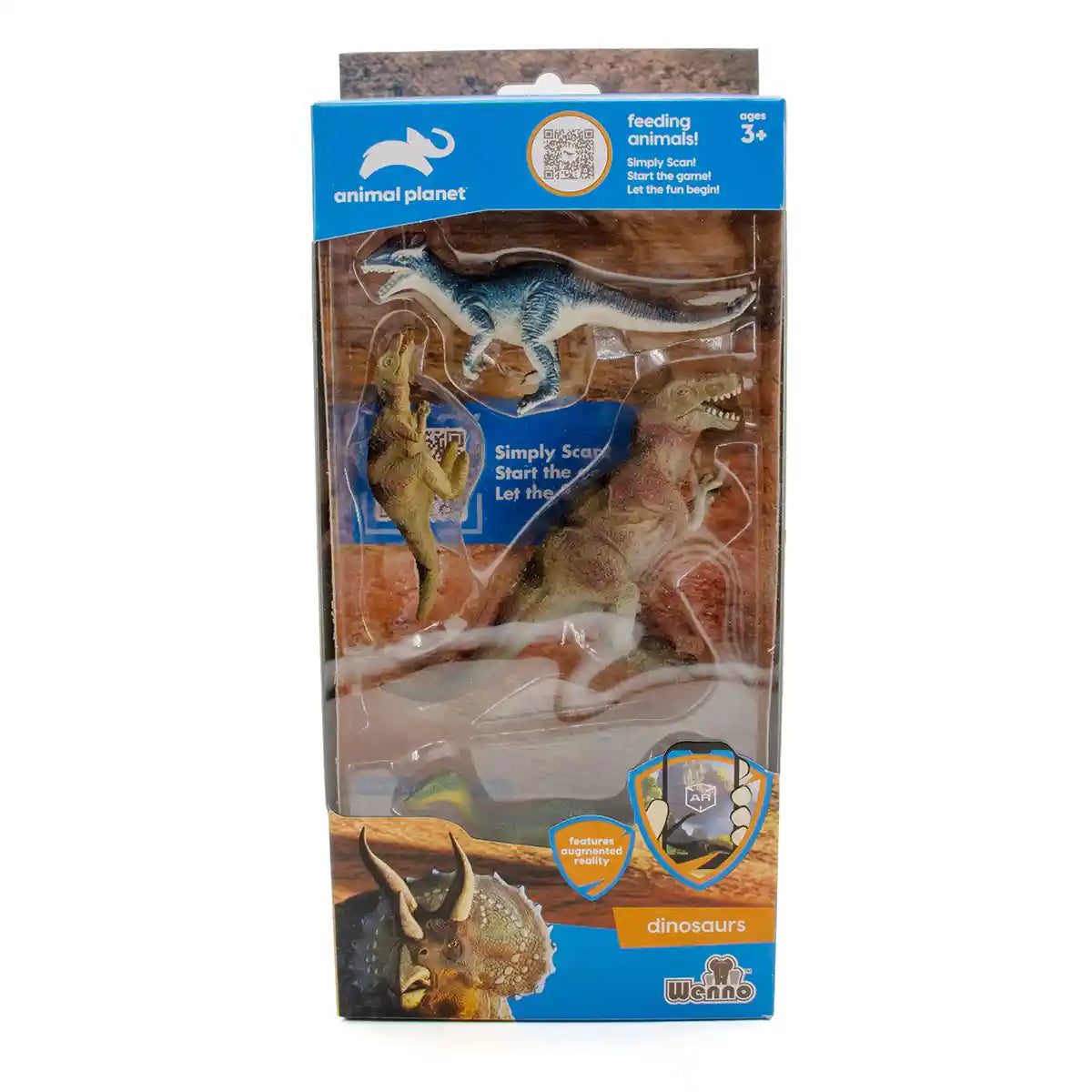 4 Pcs Dinosaur In Window Box