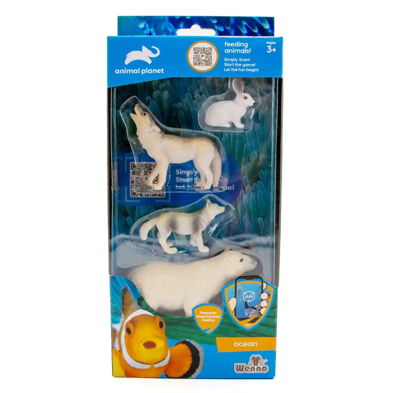 4 pcs polar animal in window box