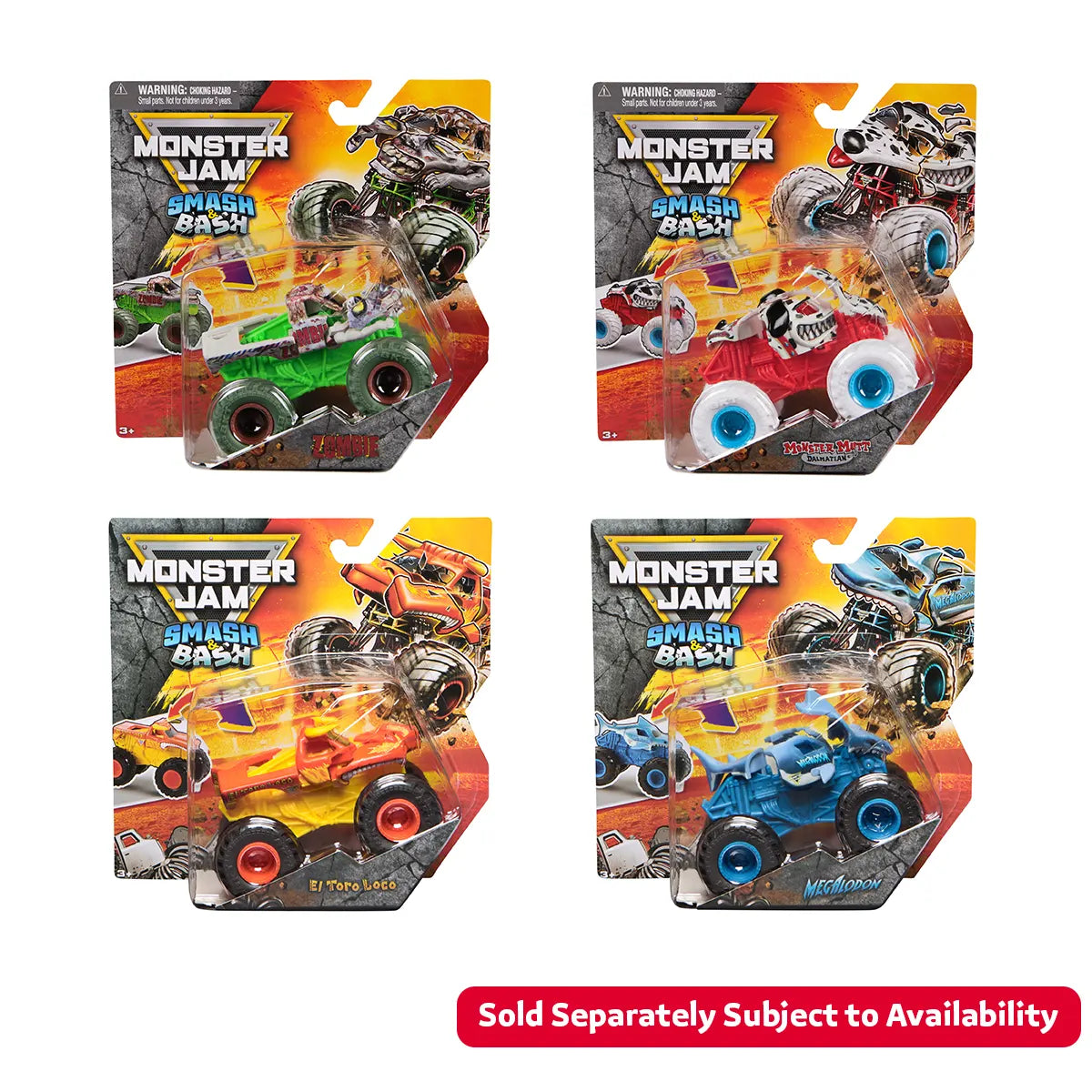Monster Jam 1:64 Feature Smash & Bash Asst