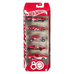 Hot Wheels Basic Car Mattel 80th 5-Pack