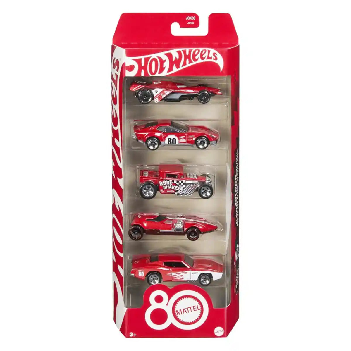 Hot Wheels Basic Car Mattel 80th 5-Pack