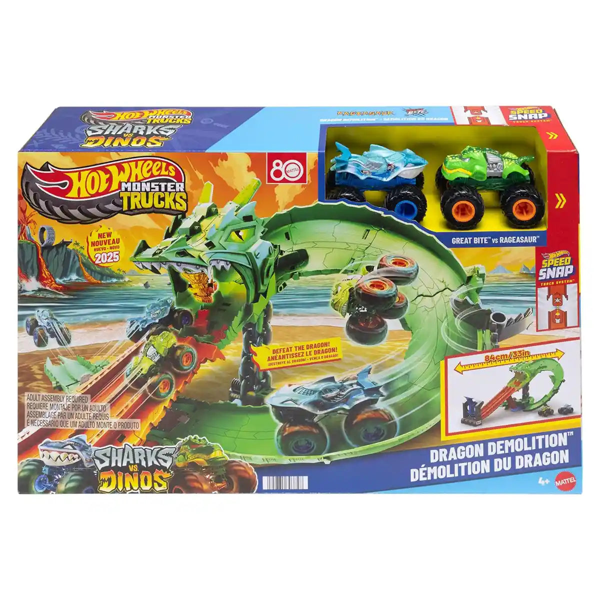Hot Wheels MT Dragon Destruction