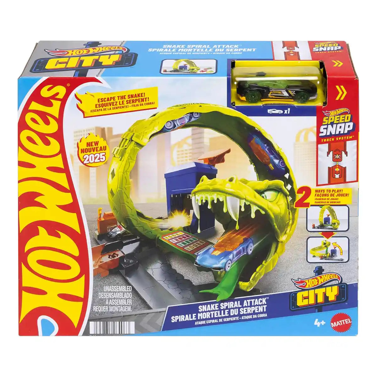 Hot Wheels City Nemesis Snake Strike Attack