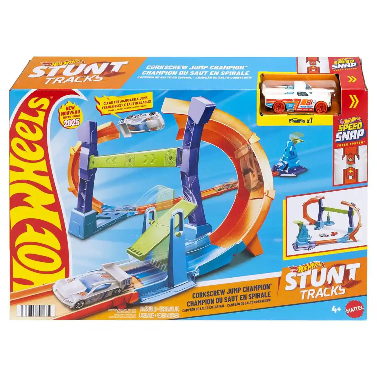 Hot Wheels Action Corkscrew Jump Champion
