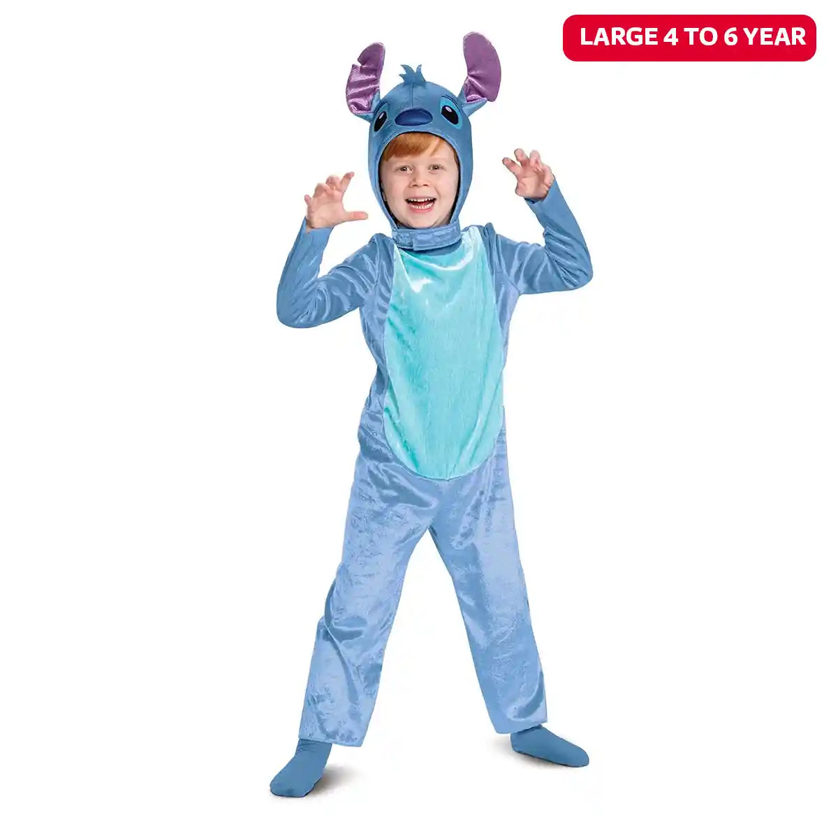 Large - Disney Toddler Stitch Classic Dress Up 4 To 6 Year