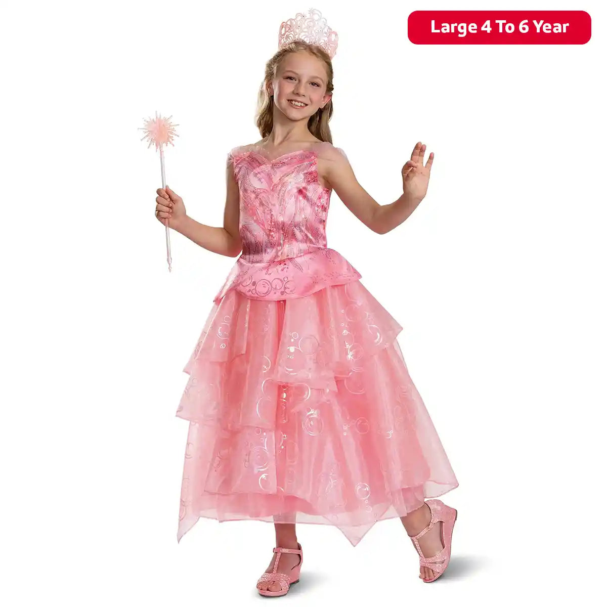Nbc Universal Wicked Glinda Pink Dress Deluxe (4-6)