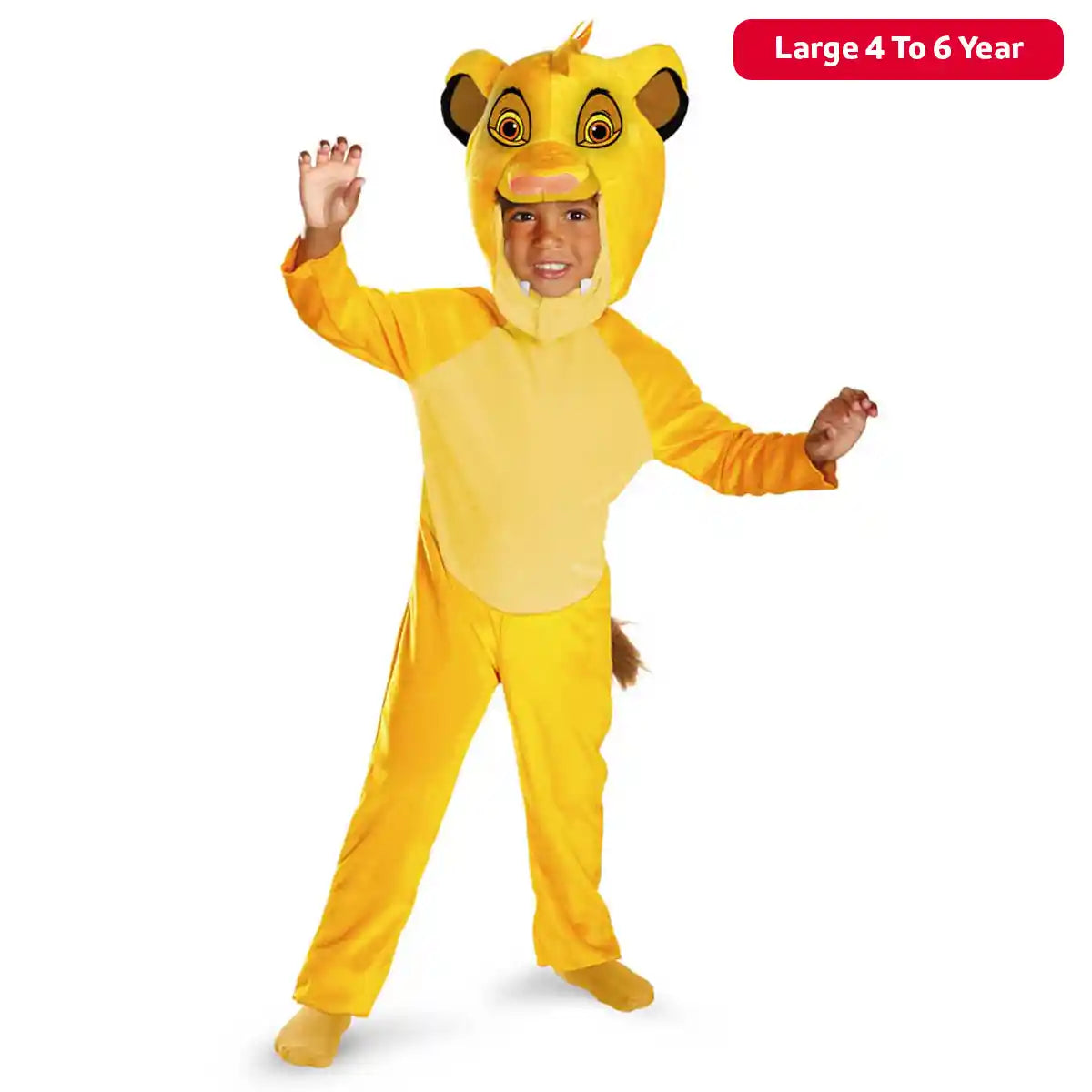 Large - Disney The Lion King Simba Classic Dress-Up 4-6 Years
