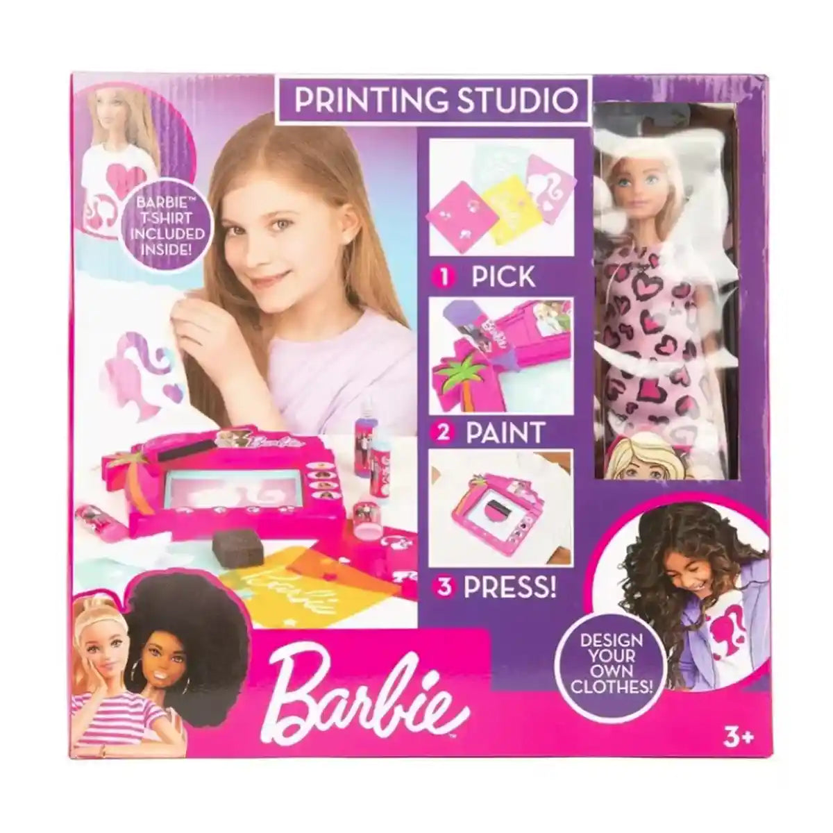 Barbie Printing Studio Including Barbie Doll - 4350