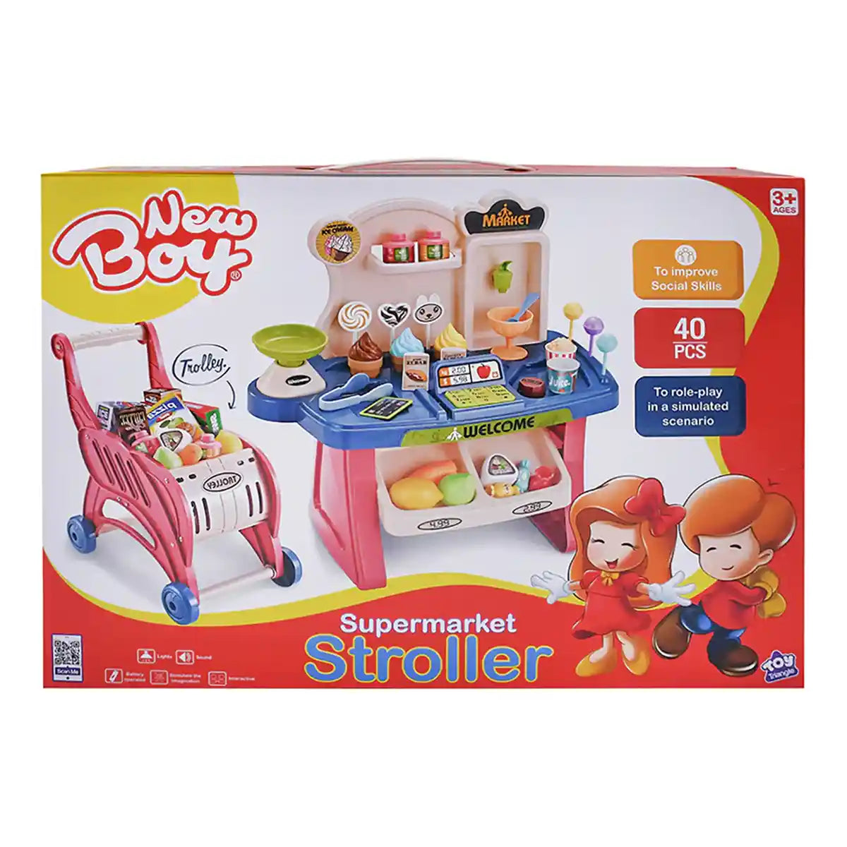 New Boy Supermarket Stroller
