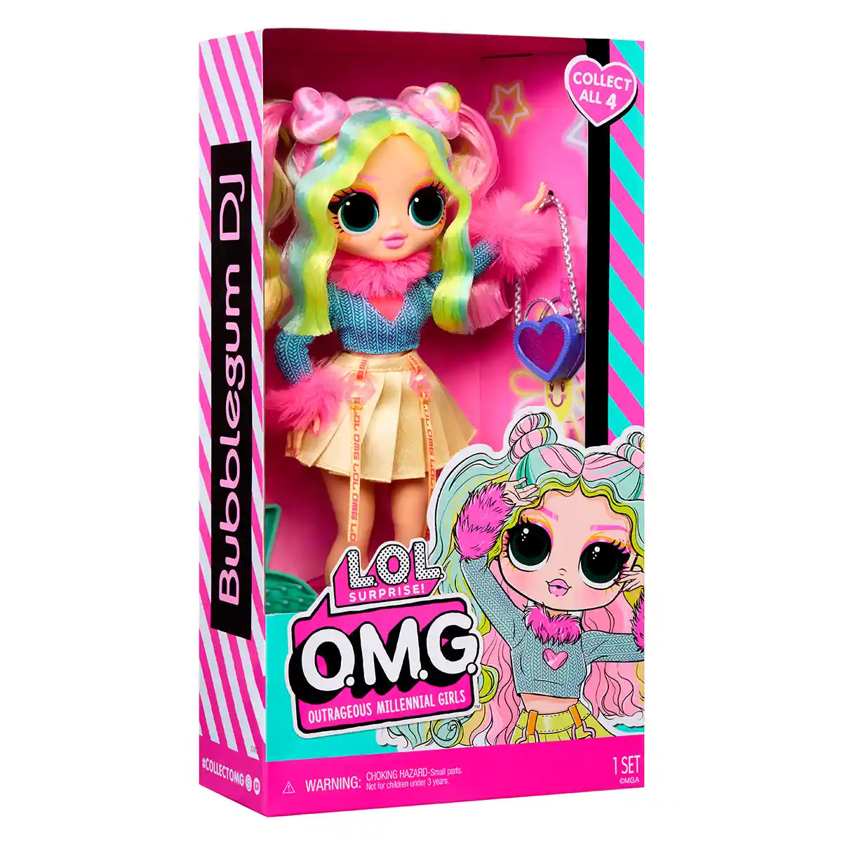 LOL Surprise OMG Entry Doll Bubblegum D.J.