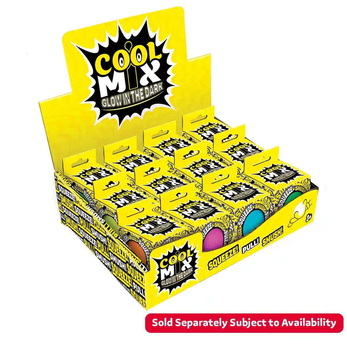 Cool Mix Glow in the Dark Ball 6cm asstd (PDQ)
