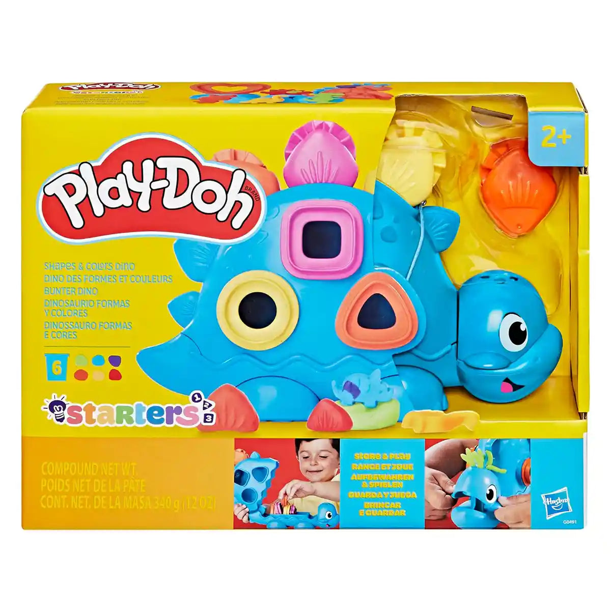 Playdoh Shapes And Colors Dino