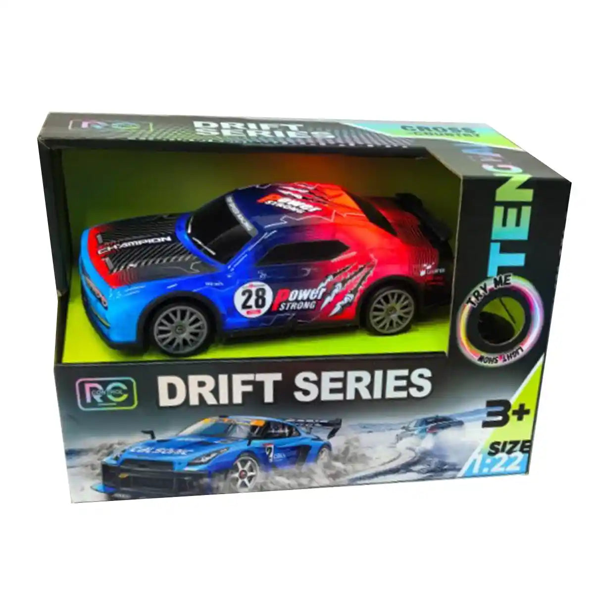 R/C Car Drift Series With 2.4g - 1:22 Pvc -3yrs+