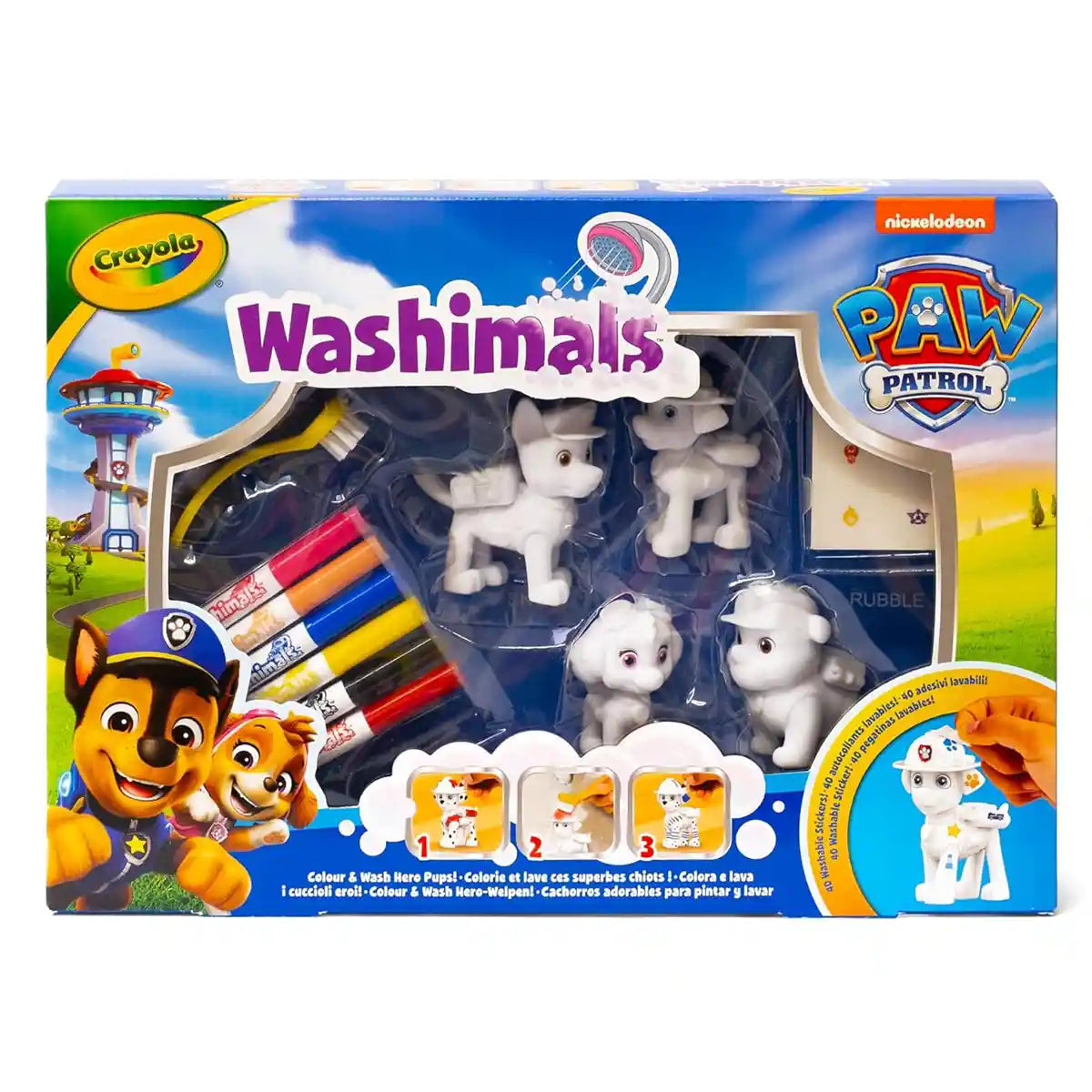 Washimals Paw Patrol 4ct With Stickers Decals