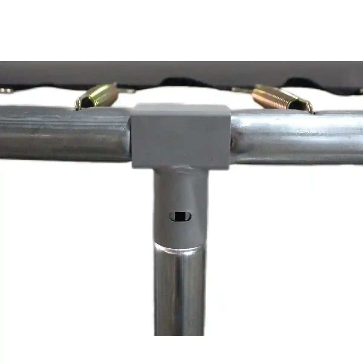 Funjump 12 Ft Blue Trampoline With Outside Short Pole Safety Net & Ladder