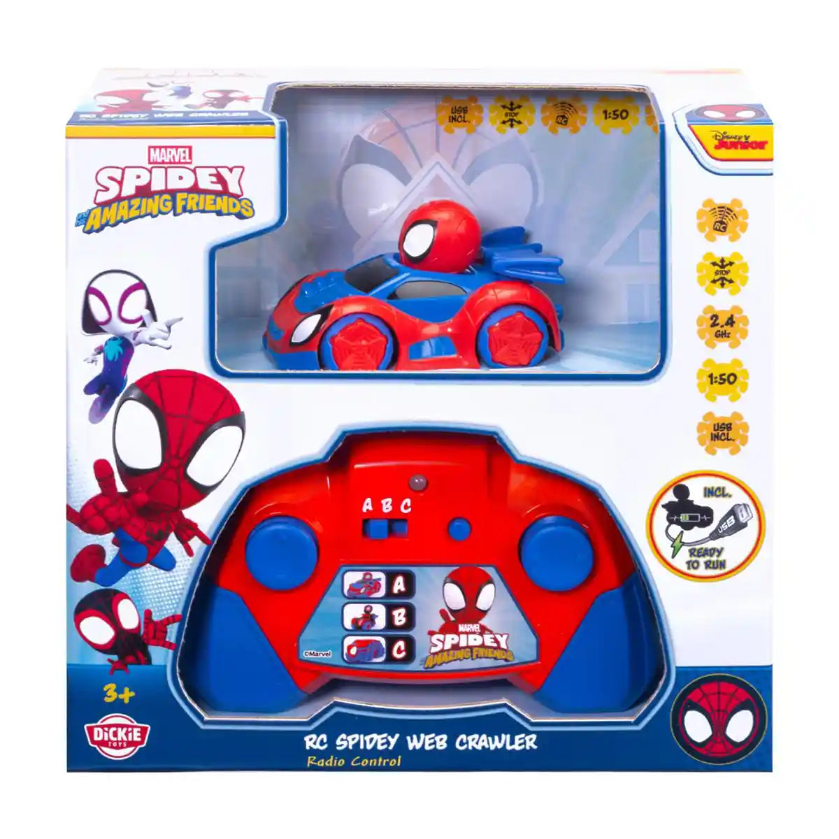 R/C Jada Spidey Web-Crawler 1:50