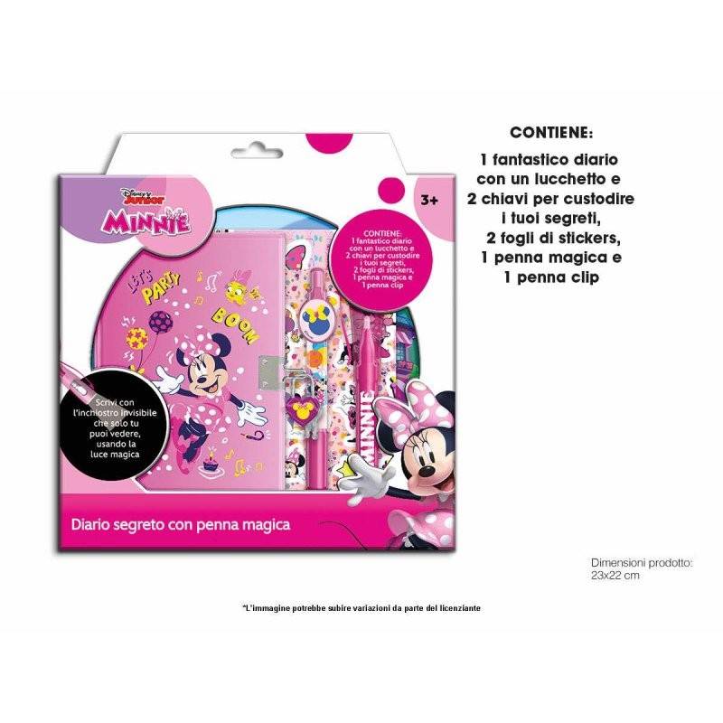 MINNIE MOUSE SECRET NOTEBOOK WITH MAGIC PEN