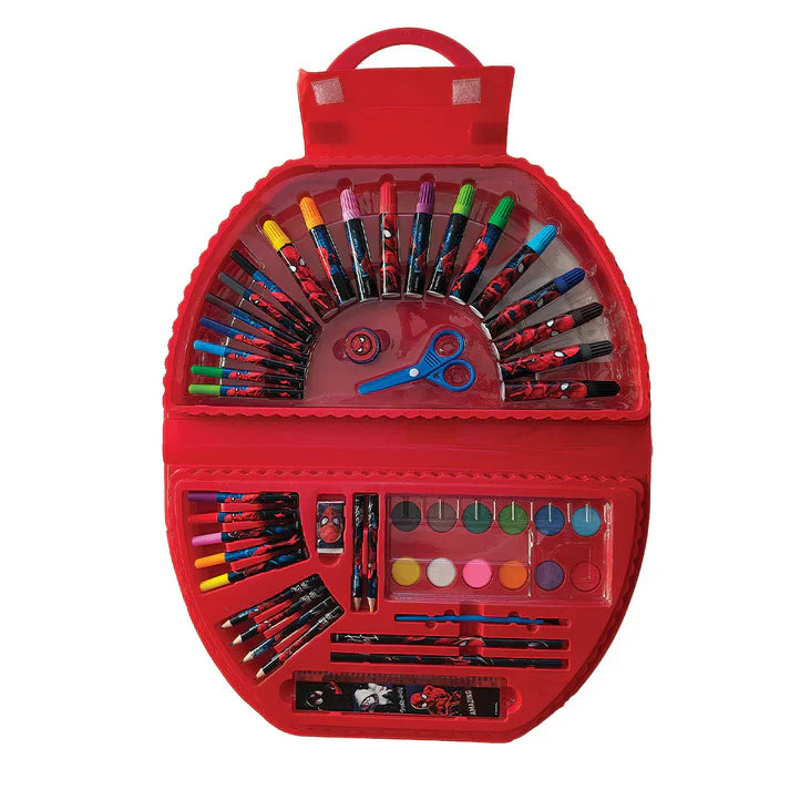 SPIDER-MAN COLORING SET WITH METAL PENCIL CASE