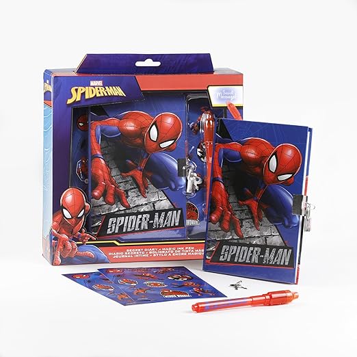 SPIDER-MAN SECRET NOTEBOOK WITH MAGIC PEN