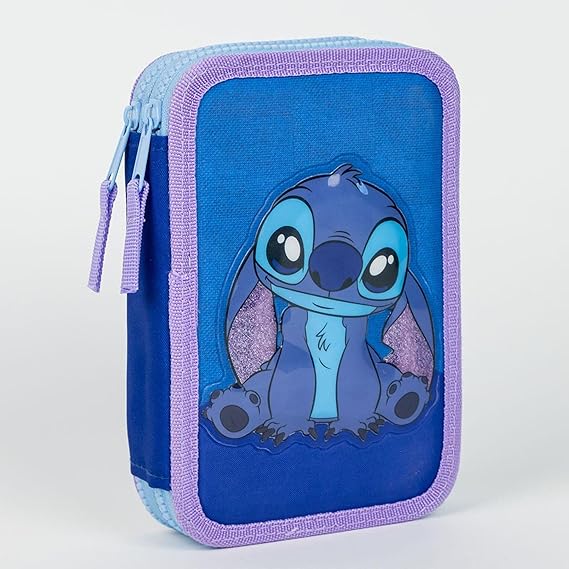 STITCH 3 ZIPPER PENCIL CASE
